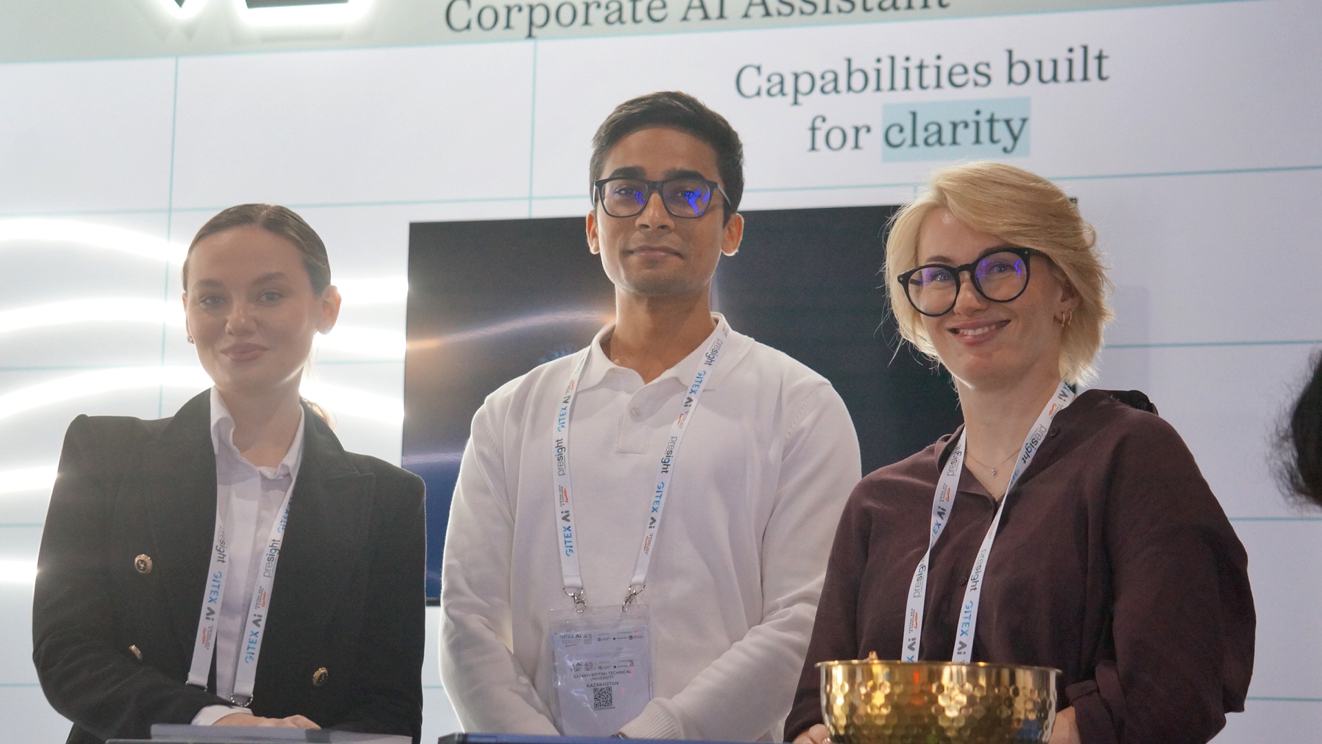Zain Ali on a panel discussing AI at GITEX